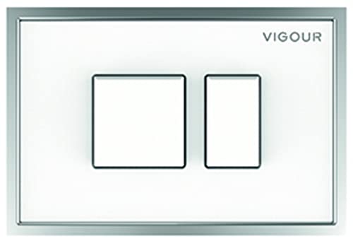 VIGOUR Betätigungsplatte AI Glas weiss Kunststoff weiss f.2-Mengen-Spülung V5AIGK VIGOUR Betätigungsplatte AI Glas weiss Kunststoff weiss f.2-Mengen-Spülung V5AIGK von VIGOUR