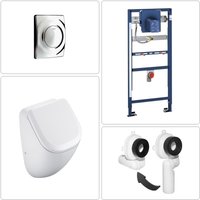 VIGOUR DERBY Urinal spülrandlos mit SoftClose Deckel und Grohe Zubehör, glanz chrom VIGOUR DERBY Urinal spülrandlos mit SoftClose Deckel und Grohe Zubehör, glanz chrom von VIGOUR