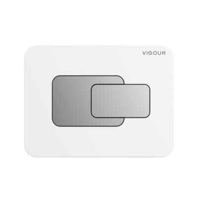 VIGOUR WC-Betätigungsplatte DEE Kunststoff Platte weiss Tasten chrom V1DEEWECH VIGOUR WC-Betätigungsplatte DEE Kunststoff Platte weiss Tasten chrom V1DEEWECH von VIGOUR