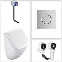 Vigour - derby Urinal spülrandlos mit SoftClose Deckel und Geberit Zubehör, chrom Vigour - derby Urinal spülrandlos mit SoftClose Deckel und Geberit Zubehör, chrom von VIGOUR