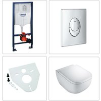 Vigour - derby Wand wc spülrandlos mit Grohe Vorwandelement und Drückerplatte chrom Vigour - derby Wand wc spülrandlos mit Grohe Vorwandelement und Drückerplatte chrom von VIGOUR