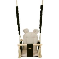 Babyschaukelstuhl - Babyschaukel - mit Ohren - max. 20 kg - schwarz & creme von VIKING CHOICE