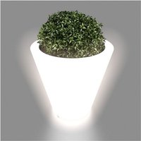 Viking Choice - Blumentopf weiß mit LED-Beleuchtung 50 cm hoch von VIKING CHOICE