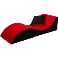 Viking Choice - Relaxsessel - 60 x 150 x 40 cm - schwarz rot von VIKING CHOICE