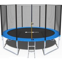 Viking Choice - Trampolin - blau - 435 cm - mit Netz und Leiter - bis 180 kg von VIKING CHOICE