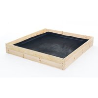 Viking Choice - Gemüsegartenbox - Zuchtbox - 120x100x18 cm - Holz - mit Bodenplane von VIKING CHOICE