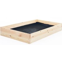 Viking Choice - Gemüsegartenbox - Zuchtbox - 120x80x18 cm - Holz - mit Bodenplane von VIKING CHOICE