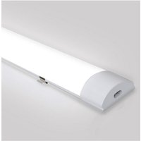 VINGO LED Feuchtraumleuchte Werkstatt Deckenleuchte Neutralweiß Keller 120 cm - Weiß von VINGO