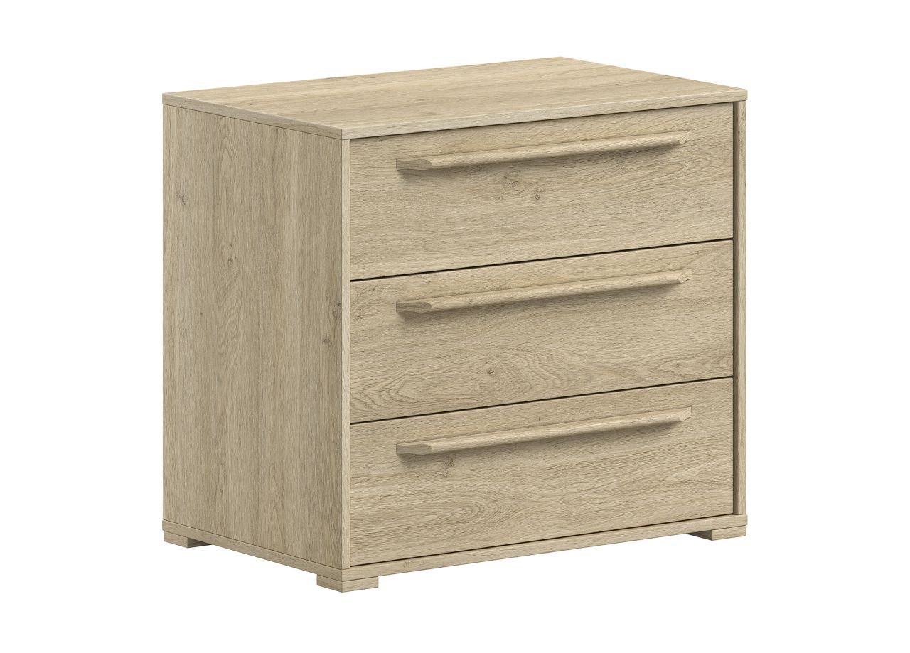 Kommode mit 3 Schubladen Aufbewahrungsschrank Sideboard Schrank Eichefarbig Kommode mit 3 Schubladen Aufbewahrungsschrank Sideboard Schrank Eichefarbig von VIPACK