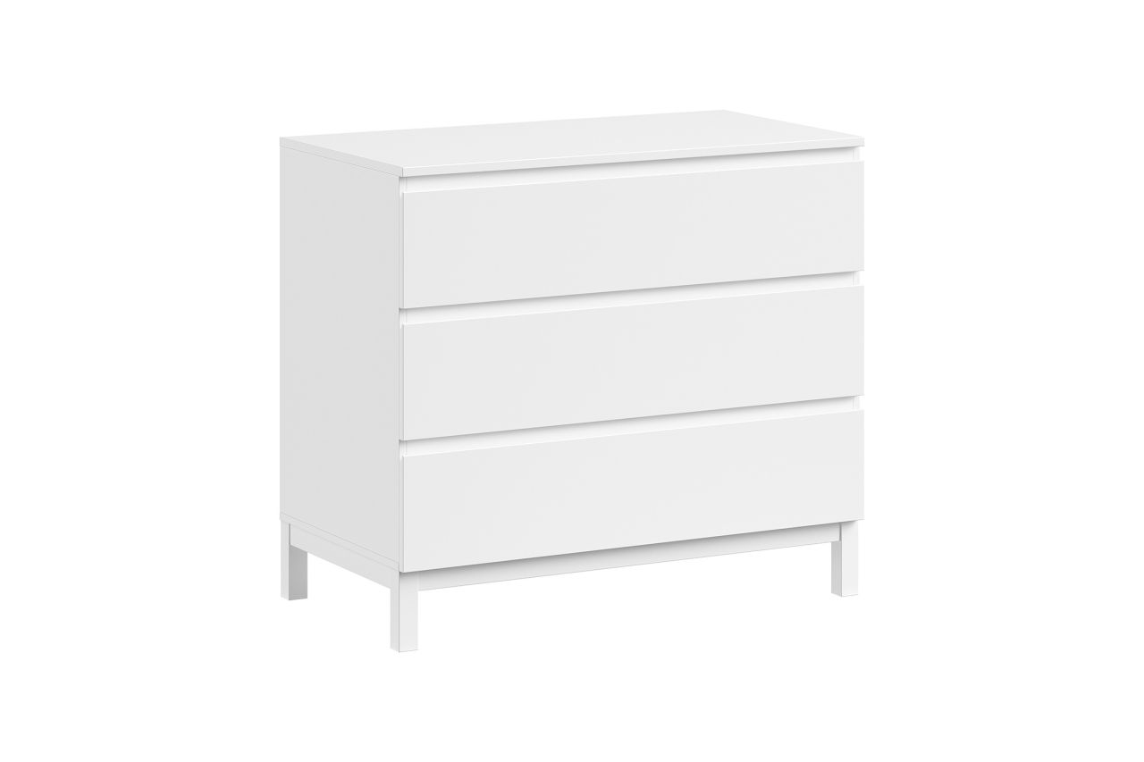 Kommode mit 3 Schubladen Sideboard Anrichte Schubladenkommode Weiß lackiert Kommode mit 3 Schubladen Sideboard Anrichte Schubladenkommode Weiß lackiert von VIPACK