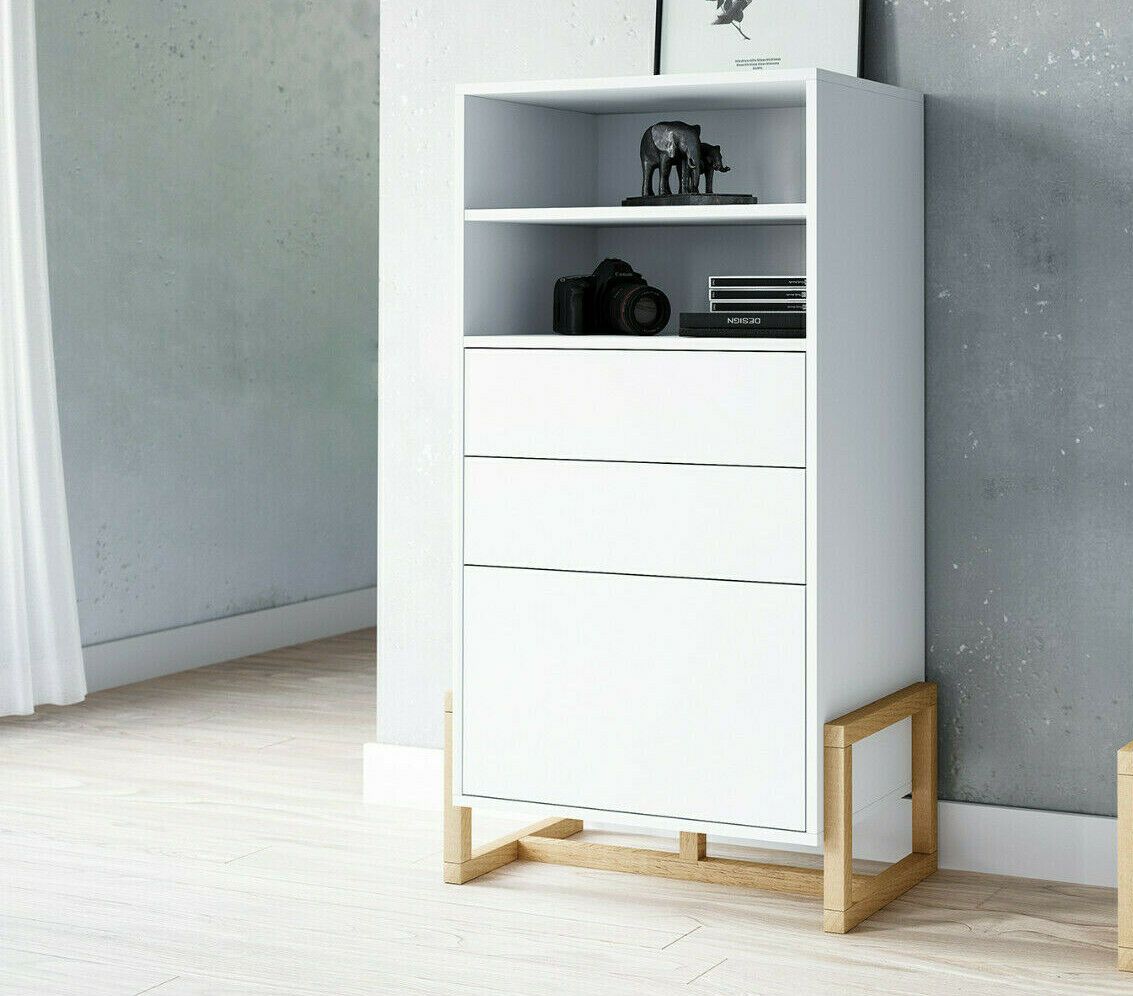 Sideboard- Kommode Highboard Anrichte Wohnmöbel Wohnzimmermöbel Schrank -Weiß von VIVALDI