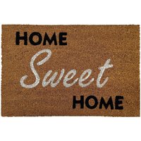 Kokos-Fußmatte - Home Sweet Home 2 - 40 x 60 cm - Rutschfest, staubfrei & effektiver Schmutzabrieb - Nature von VIVOL