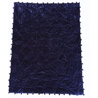 Marineblaue Samtdecke, King-Size-Samtdecke, Blaue Queen-Size-Bettwäsche-Set, Samt-Tagesdecke, Gemütliche Raumdekoration, Bettwäsche von VMORELIFESTYLE