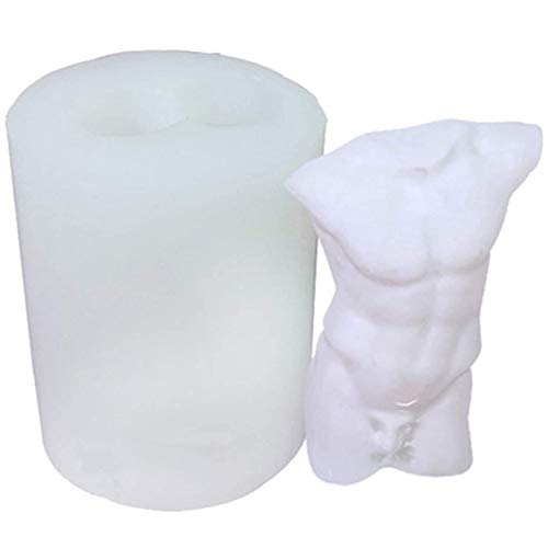 VOANZO 3D Silikonformen Man Body Candle Mould für hausgemachte Seife Soja Wax Art Duftkerze Dekorieren DIY Craft Mould von VOANZO