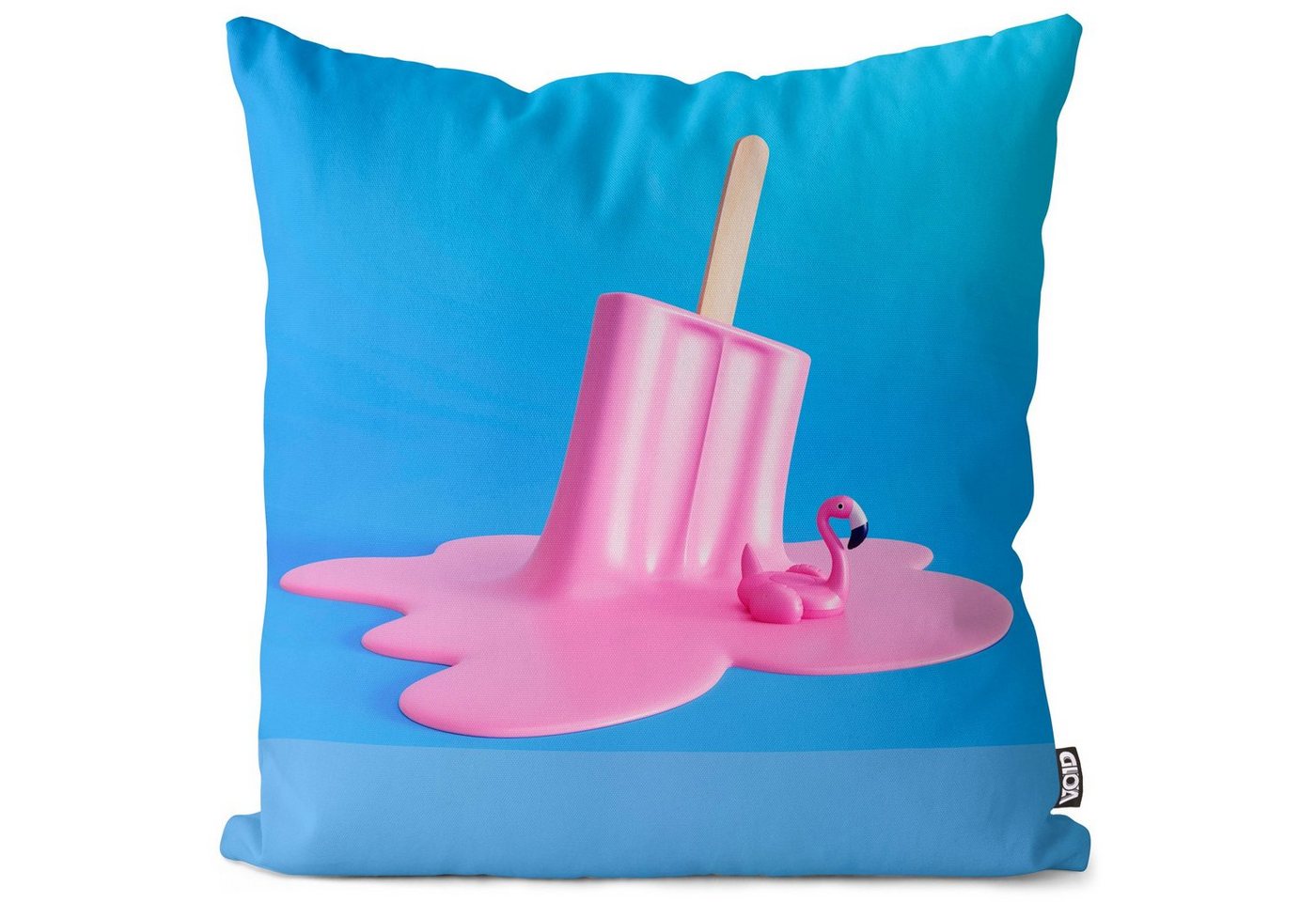 Kissenbezug, VOID (1 Stück), Sofa-Kissen Sommer Strand Bade-Urlaub Pool-Party aufblasbar Schwimm-Tier baden schwimmen Bade-Tasche Design Pop-Art Ibiza Italien Boot Meer von VOID