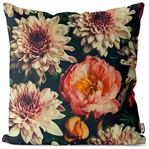 VOID Vintage Blumen Romantik Kissenbezug Kissenhülle Sofakissen Kissen Deko Ostern Outdoor-Kissen Dekokissen, Kissen Größe:60 x 60 cm von VOID