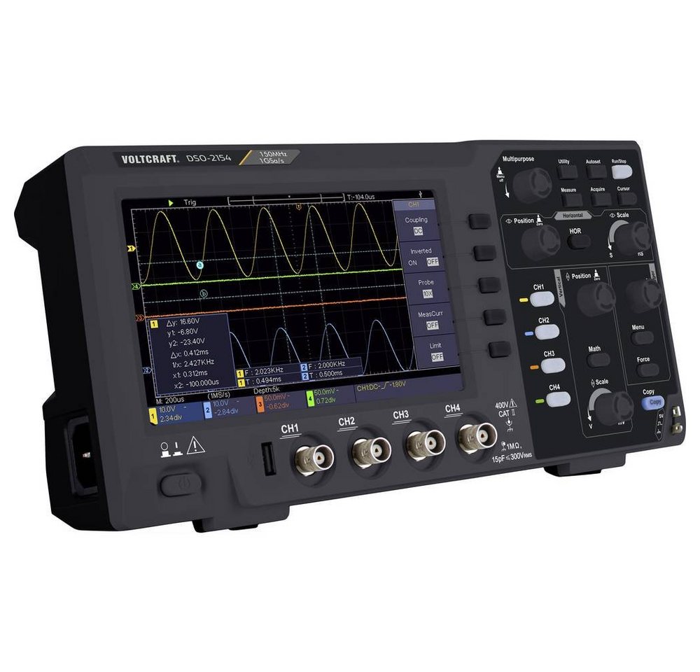 VOLTCRAFT Multimeter Digital-Oszilloskop, Digital-Speicher (DSO) von VOLTCRAFT