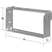 001440200Z Leiter- und Gerätehalter Länge 200 mm Höhe 90 mm Breite 40 m - Vormann von VORMANN