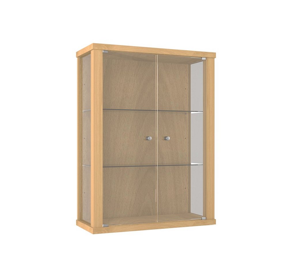 VR-Wohnideen Hängevitrine C1012 (Glasvitrine (80x60x20 cm) mit 2 Glastüren) perfekt für Sammler, Sammlervitrine, Glasvitrine hängend, Vitrinenschrank von VR-Wohnideen