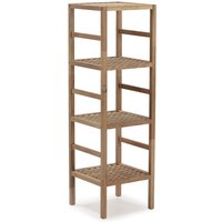 Alam Nussbaum Bücherregal, 117,5 cm hoch mit 4 Fachböden - Holz von VS VENTA-STOCK