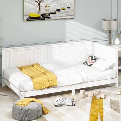 VSOGA Schlafsofa, Einzeltagesbett aus Holz, 90 * 200 cm, weiß von VSOGA