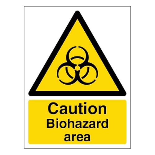 V Safety Warnschild "Caution Biohazard Area", Hochformat, 150 x 200 mm, 3 mm, gebürstetes Aluminium-Verbundwerkstoff V Safety Warnschild "Caution Biohazard Area", Hochformat, 150 x 200 mm, 3 mm, gebürstetes Aluminium-Verbundwerkstoff von VSafety