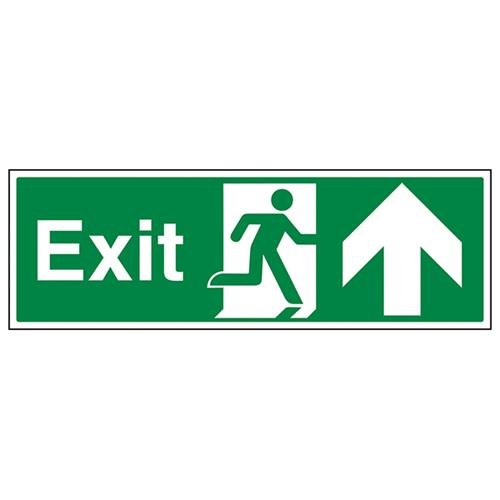 vsafety 21001bp-s Pfeil bis Sicherer Zustand Exit Schild, selbstklebendes Vinyl, Landschaft, 600 mm x 200 mm x 200 mm von VSafety