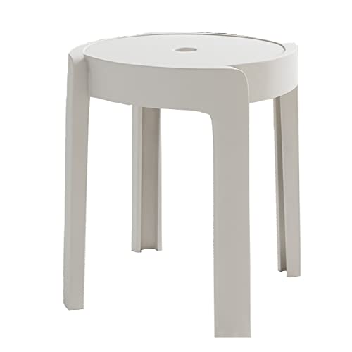 VVDPJLS Stapelstühle , modernes Design Kunststoff Stapelhocker Set aus 4 runden Niststangenhocker mit X Formverbindung Anti -Schlupf -Fuß -Pads Stütze bis zu 150 kg Weiß Innovate VVDPJLS Stapelstühle , modernes Design Kunststoff Stapelhocker Set aus 4 runden Niststangenhocker mit X Formverbindung Anti -Schlupf -Fuß -Pads Stütze bis zu 150 kg Weiß Innovate von VVDPJLS