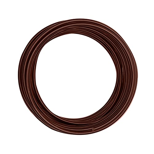 Vaessen Creative Aluminiumdraht, 4mm x 10m, Aluminium Wire, Basteldraht, Dekodraht, Floristikdraht Aludraht Schmuck 4 mm x 10 Meter | Biegsam Schmuckdraht Braun, Brown, 1000 x 0.4 x 0.4 cm von Vaessen Creative