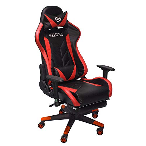 Vaiko Bürostuhl Gaming Schreibtischstuhl Drehstuhl Race Chair Sportsitz + Beinauflage … von Vaiko