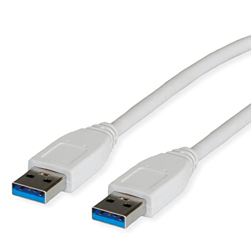 VALUE USB 3.2 Gen 1 Kabel, Typ A-A, weiß, 1,8 m von VALUE