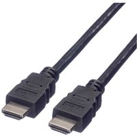 Value HDMI Anschlusskabel HDMI-A Stecker 3.00m Schwarz 11.99.5537 Geschirmt HDMI-Kabel von Value