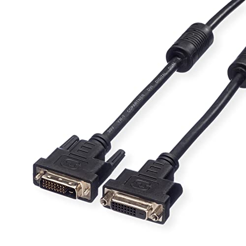 VALUE Verlängerungskabel DVI, DVI ST-BU, (24+1) dual link, 5 m von VALUE