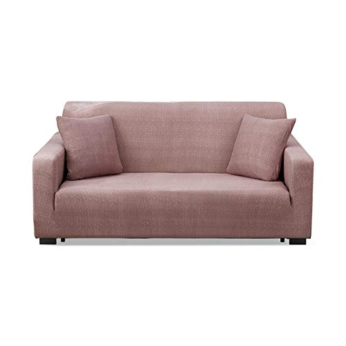 VanderHOME Sofaüberwurf Elastische Sofabezüge 3-Sitzer Möbelschutz für Sofa Übergroßes Sofa 3-Sitzer Dunkelpink von VanderHOME