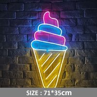 Eis Neon Schild Dekor Licht Geschäft Shop von Vannarithlighting