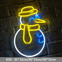 Weihnachten Schneemann Neon Schild Mit Acrylplatte 5V Usb Powered Benutzerdefinierte Dekor Weihnachtsgeschenk von Vannarithlighting