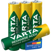 4 VARTA Akkus RECHARGE ACCU Power Micro AAA 800 mAh von Varta