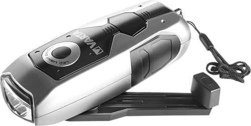 Varta LED Dynamo Light (3x 5 mm, mit Handkurbel Taschenlampe Flashlight Handlampe Leuchte, mit Kurbel - 100% batterieunabhängig - geeignet für Auto, Garage, Notfall, Stromausfall, Camping, Outdoor), 17680101401, Schwarz/Silber Varta LED Dynamo Light (3x 5 mm, mit Handkurbel Taschenlampe Flashlight Handlampe Leuchte, mit Kurbel - 100% batterieunabhängig - geeignet für Auto, Garage, Notfall, Stromausfall, Camping, Outdoor), 17680101401, Schwarz/Silber von VARTA