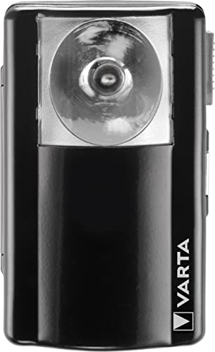 VARTA Taschenlampe LED inkl. 1x 3R12 Superlife Batterie, Palm Light, Taschenleuchte, Flachleuchte mit praktischem Befestigungsclip, Schiebeschalter von Varta
