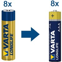 Longlife Micro aaa Batterie 4103 (8er Folie) - Varta von Varta