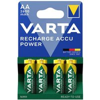 Varta RECH.AC.Power AA2600mAh BLI4 Mignon (AA)-Akku NiMH 2600 mAh 1.2V 4St. von Varta