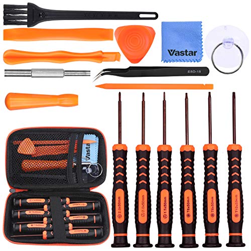 Vastar Schraubendreher für Nintendo Werkzeug Set 16 Stück für Nintendo New 3DS und Wii/NES/SNES/NDS/NDSL/XL 2DS/ GBA/Gamecube Reparatur Werkzeuge Set (Orange) von Vastar