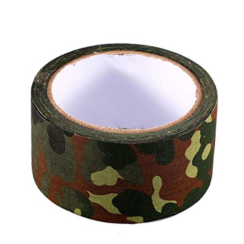 10m Outdoor Bionic Camouflage Tape Tape, wasserdichtes Klebeband Camping Hunting Camouflage Tape(1# German Spot Camouflage) von VBESTLIFE