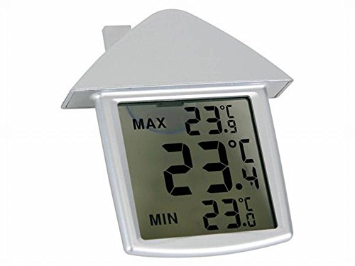 VELLEMAN - TA25 transparentes Fenster-Thermometer, 89.5 mm x 97.5 mm x 20 mm Maße 406121 von Velleman