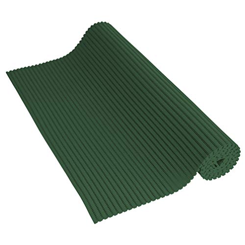 Venilia Weichschaummatte Venisoft Uni dunkelgrün, Rutschfester Bodenbelag, Duschmatte, Badewannenvorleger, Anti-Rutschmatte, PVC-Polyester, 65 x 200 cm, 56802 von Venilia