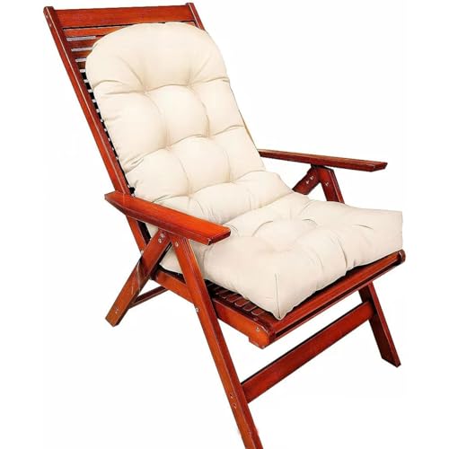 Adirondack Kissen für Adirondack Stühle Adirondack Gartenstuhlkissen Gepolstertes Outdoor-Kissen Wasserdichtes Klappstuhlkissen Lounge-Stuhlkissen für Terrassen-Hängematten ( Color : Off-white 01 ) von Ventouse