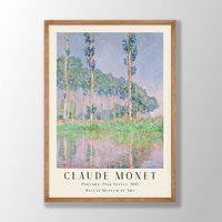 Claude Monet Kunstdruck | Pappel Gemälde, Wandkunst, Jugendstil Drucke, Ausstellung Kunst, Bauernhaus Dekor, Moderne Wohnkultur von VenusseArt