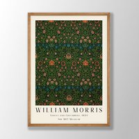 William Morris Kunstdruck | Poster, Violet Wandkunst, Jugendstil Druck, Violett Blumenwandkunst, Küchenkunst Druck von VenusseArt