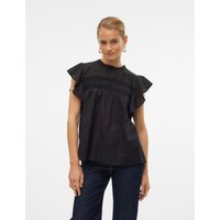 Vero Moda Blusenshirt "VMTRINE SL LACE TOP WVN NOOS" von Vero Moda