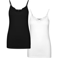 Vero Moda Spaghettitop "VMINGE LACE SINGLET 2-PACK NOOS", (Packung, 2 tlg.) von Vero Moda